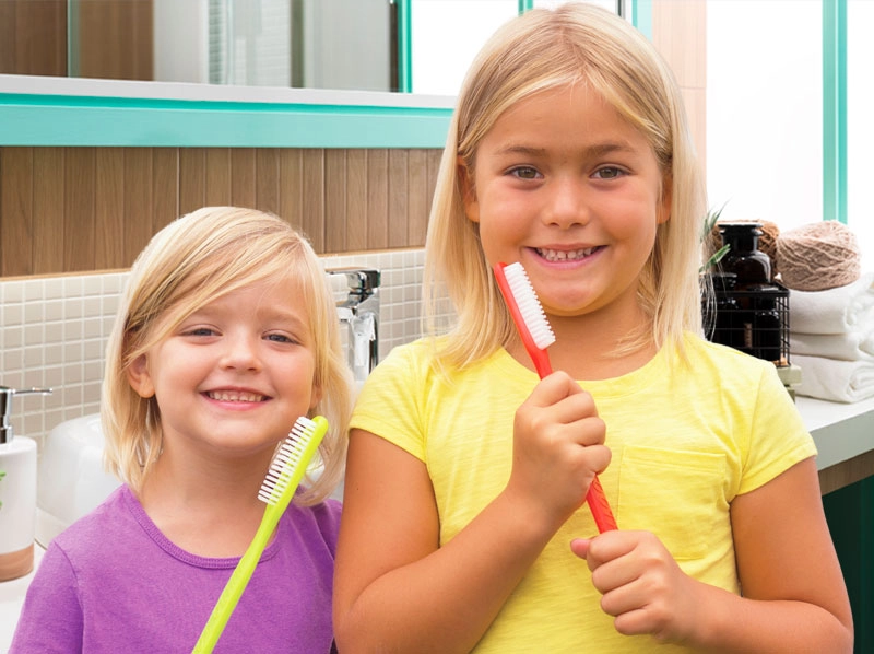 Two kids at the dentist in Brandon FL